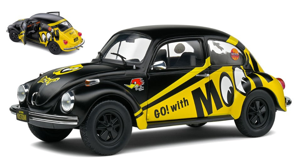 Vw Beetle 1303 Mooneyes 1974 nero/giallo 1:18 – Solido