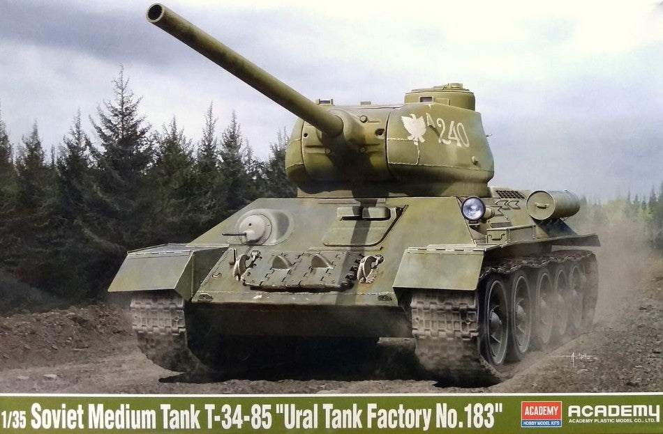 Soviet Medium Tank T-34-85 "ural Tank Factory No.183" Kit – Academy 1:35