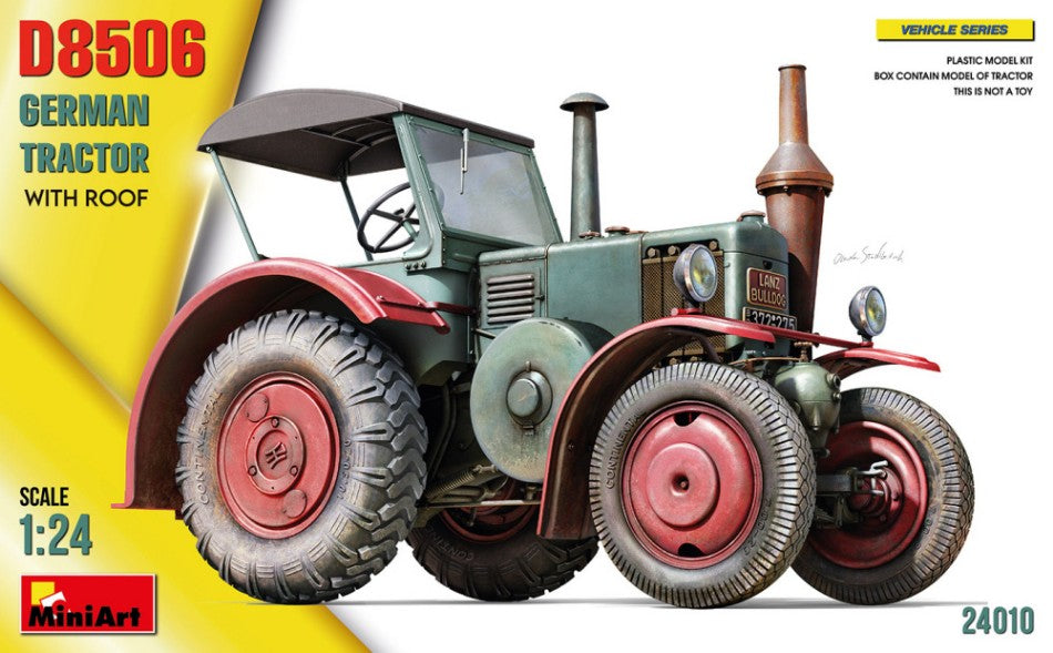 German Tractor D8506 W/roof Kit – Miniart 1:24