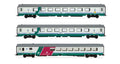 Fs 3-UNIT Torino-reggio Calabria Xmpr "intercity Plus" Livery Ep.vb – Rivarossi 1:87