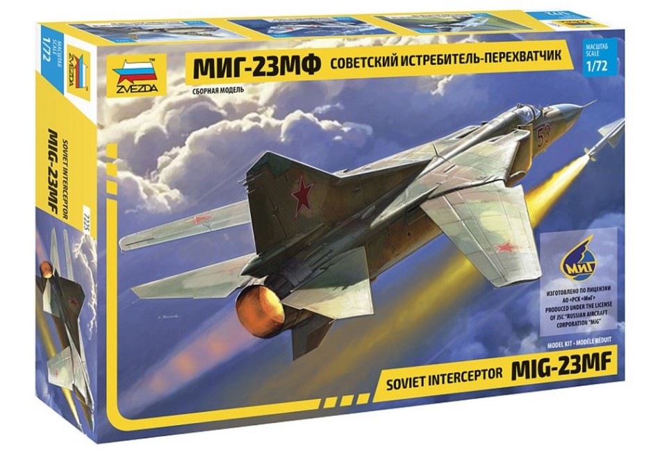 MIG-23MF "flogger" Soviet Interceptor Kit – Zvezda 1:72