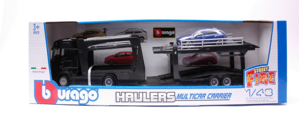 Scania S730 Highline Cab Car Carrier + Lamborghini Urus – Burago 1:43