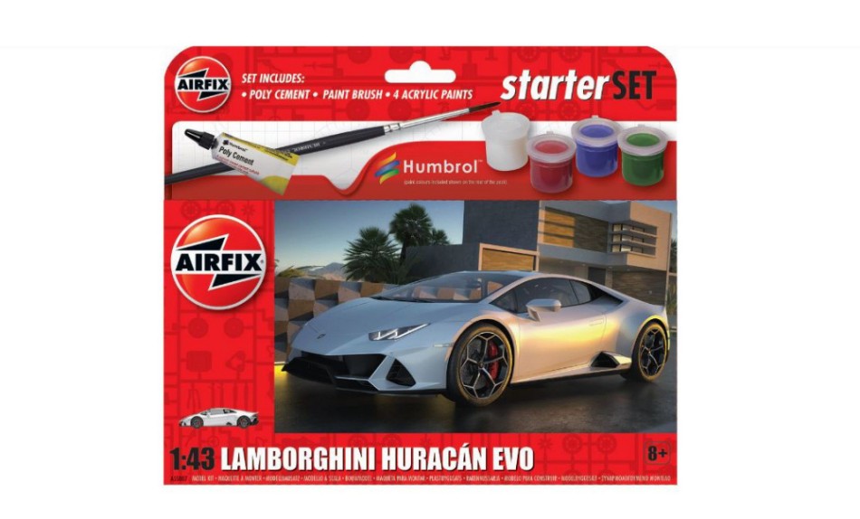 Lamborghini Huracan Small Starter Set Kit – Airfix 1:43