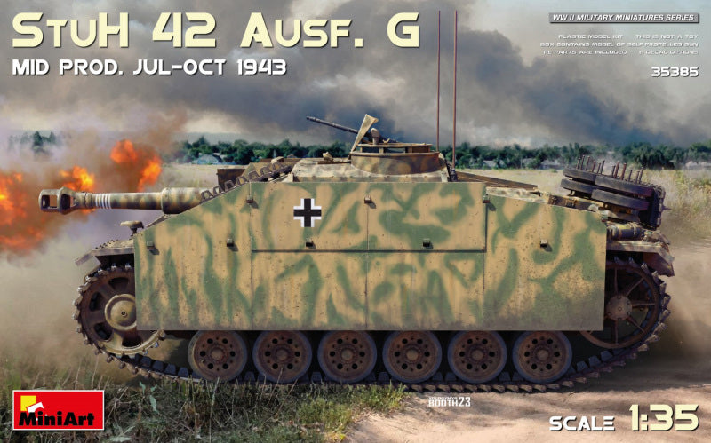 Stuh 42 Ausf.g Mid Prod.(jul-oct 1943) Kit – Miniart 1:35