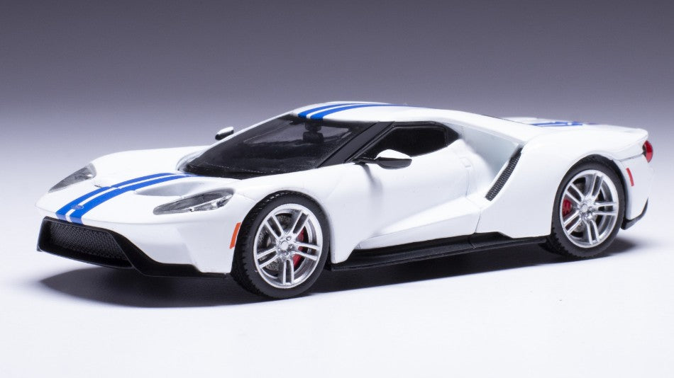 Ford GT Hellcat 2017 White/blue – Ixo Model 1:43