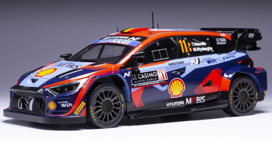 Hyundai I20 N N.11 Wrc1 Rally Monte Carlo 2023 Neuville/Wydaeghe 1:18 – Ixo Model