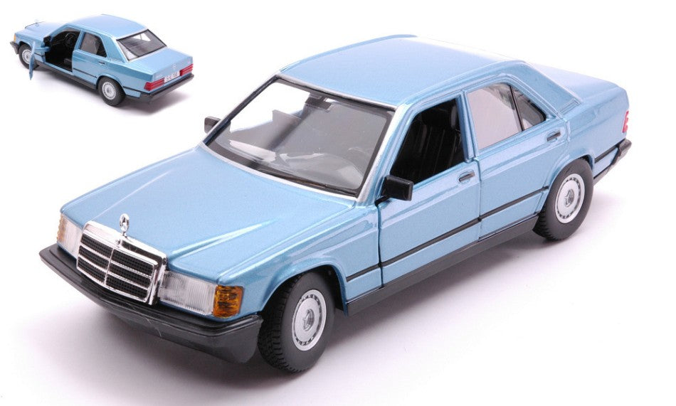 Mercedes 190E 1987 Blue – Bburago 1:24