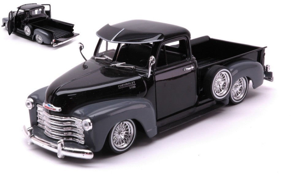 Chevrolet 3100 Pick Up 1953 Black/grey – Welly 1:24