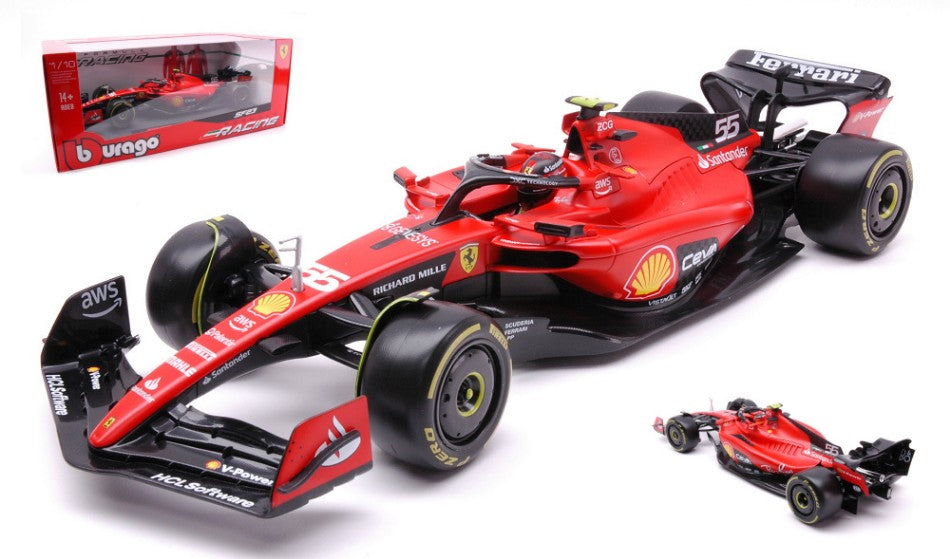Ferrari F-23 N.55 2023 Carlos Sainz – Burago 1:18