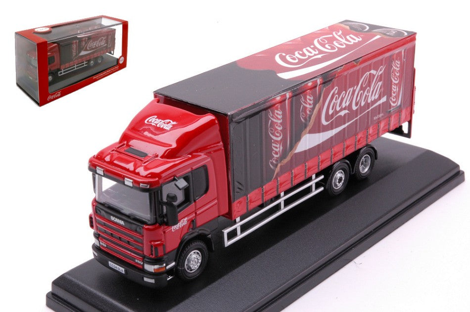 Scania 94D 6 Wheel Curtainside Coca Cola – Oxford 1:76