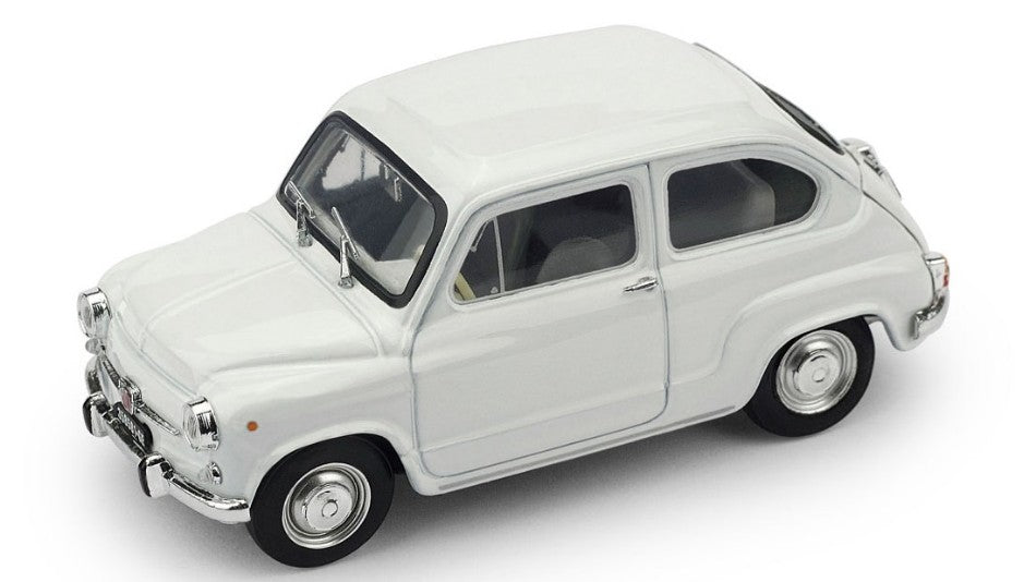 Fiat 600 D Fanalone 1965 Bianco – Brumm 1:43