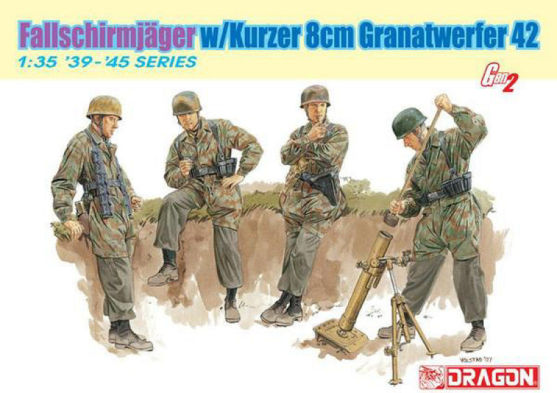 Fallschirmjager W/kurzer 8cm Granatwerfer 42 Kit – Dragon 1:35