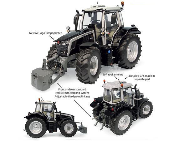 Trattore Massey Ferguson 6S.180 "black Beauty" 2023 – Universal Hobbies 1:32