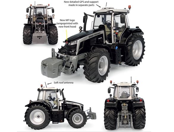 Trattore Massey Ferguson 7S.190 "black Beauty" 2023 – Universal Hobbies 1:32