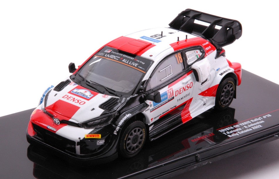 Toyota Gr Yaris N.18 WRC Rally Estland 2022 Katsuta/johnston – Ixo Model 1:43