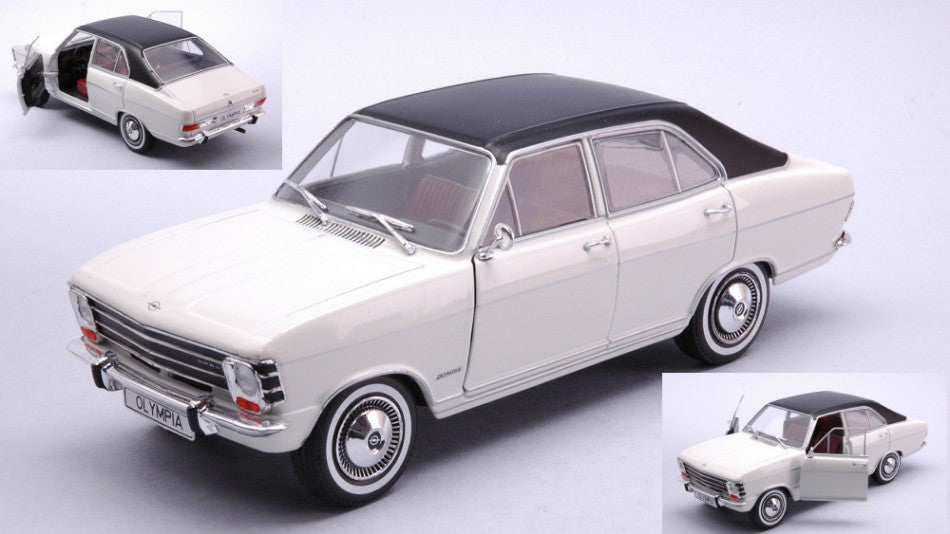 Opel Olympia A 1967 White/matt Black – Whitebox 1:24