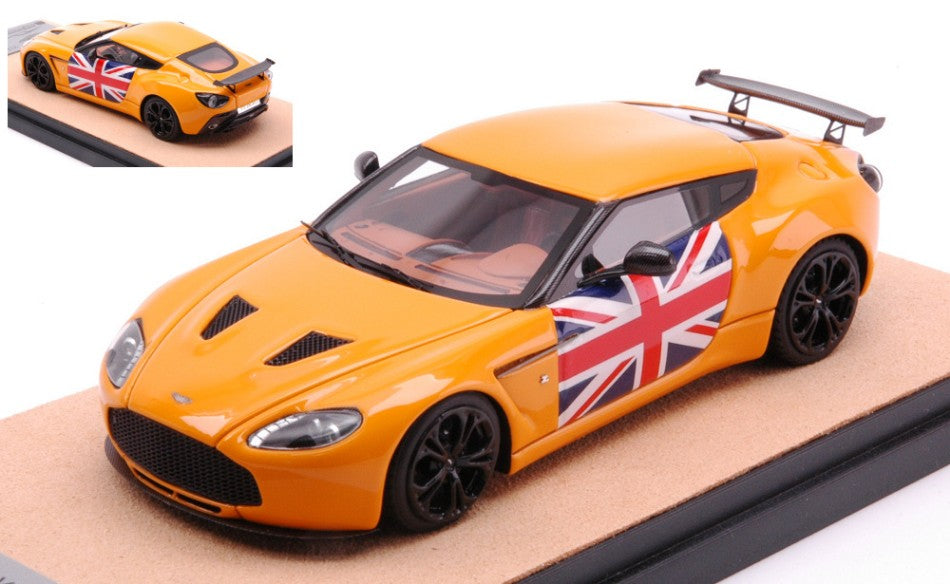 Aston Martin V12 Zagato 2012 Gloss Orange W/english Ed.lim.pcs 10 – Tecnomodel 1:43
