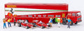 Fiat 691 T Renntransport Ferrari W/2 Ferrari 312 T2 F1 + 6 Figures – Brekina 1:87