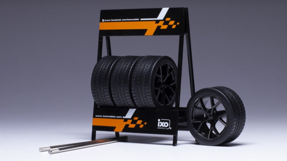 Set 4 Wheels RS3 Black/silver – Ixo Model 1:18