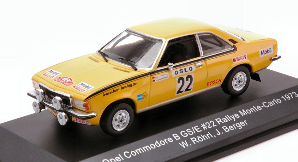 Opel Commodore B Gs/e N.22 Rally Monte Carlo 1973 W.ROHRL-J.BERGER – CMR Classic Model Replicars 1:43