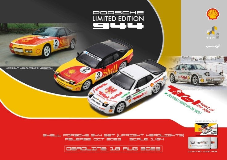 Porsche 944 Turbo Cup N.2 Shell & Adler Von Tirol – Spark Model 1:64