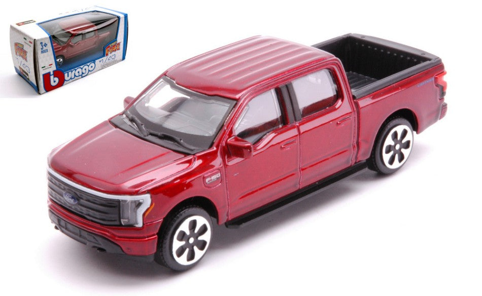 Ford F-150 Lightning 2022 Met.red – Bburago 1:43