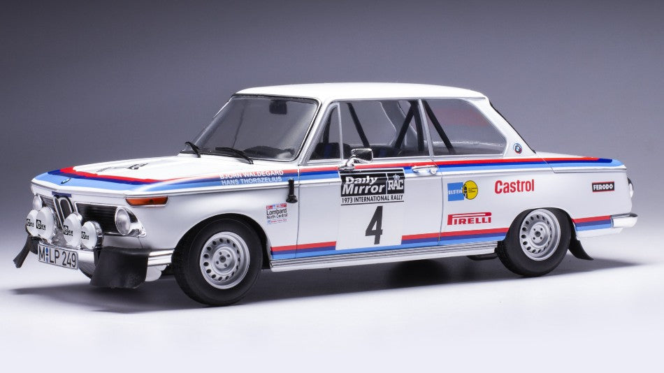 BMW 2002 N.4 Rac Rally 1973 Waldegaard-Thorszelius 1:18 – Ixo Model