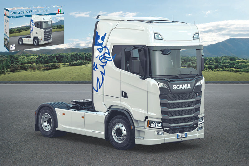 Scania S770 V8 White Cab Kit – Italeri 1:24