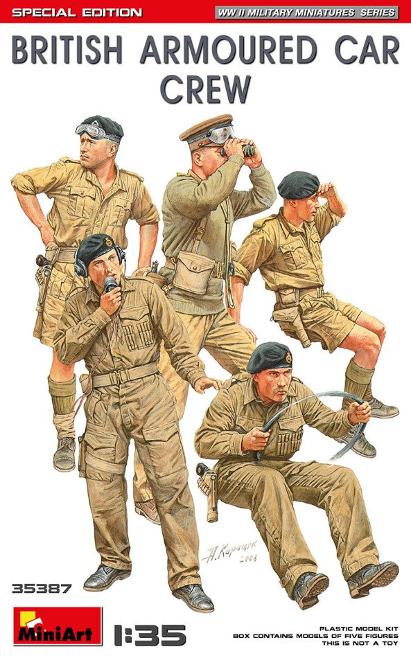 British Armoured Car Crew Special Edition Kit – Miniart 1:35