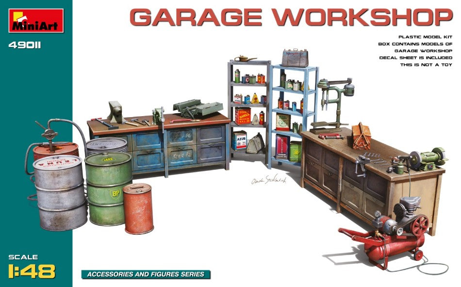 Garage Workshop Kit – Miniart 1:35
