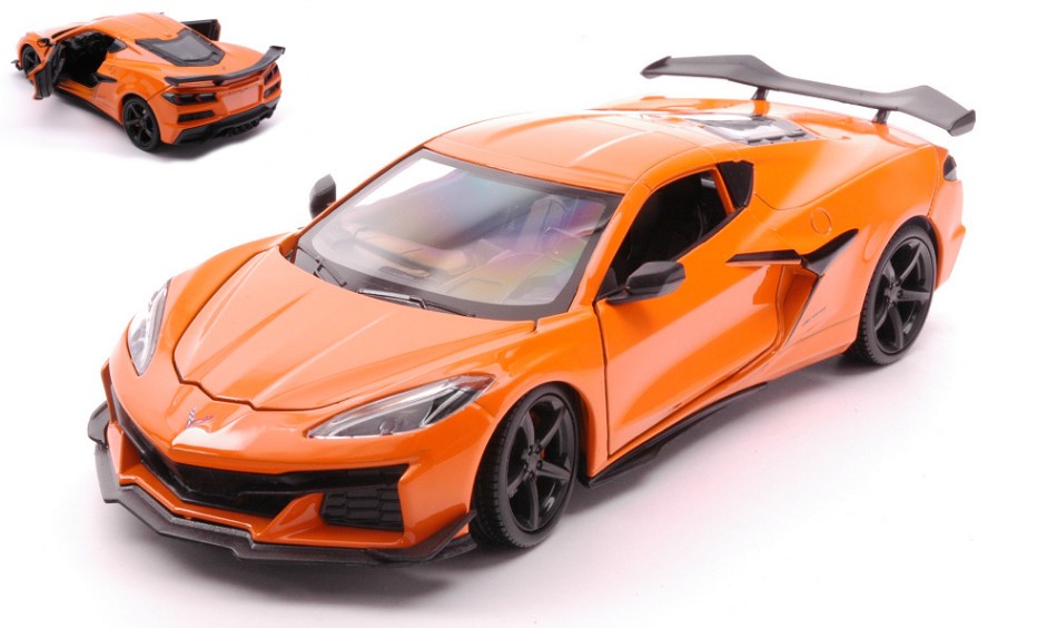 Chevrolet Corvette Z06 2023 Orange – Welly 1:24