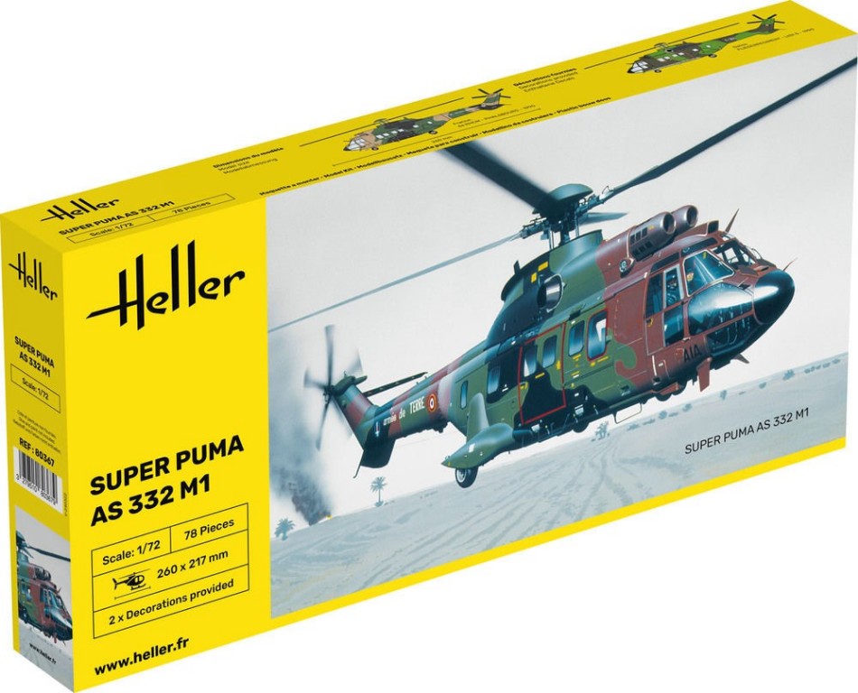 Super Puma As 332 M1 Kit – Heller 1:72