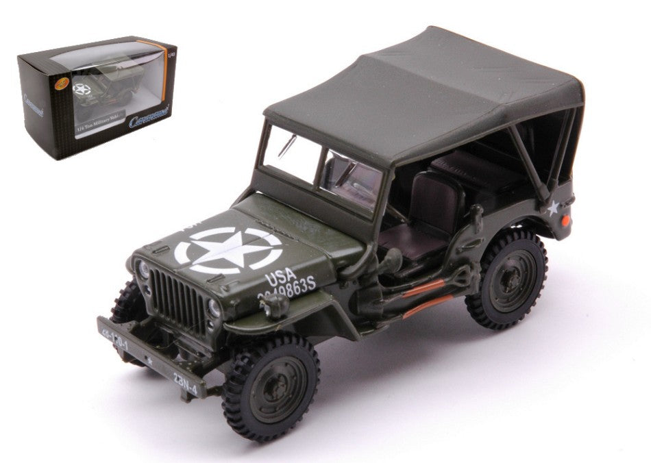 Jeep Willy's 4X4 Soft Top Green – Cararama 1:43