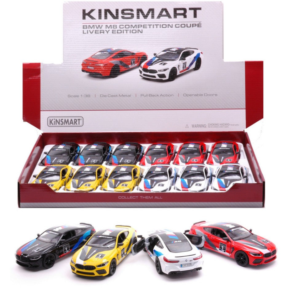 BMW M8 Competition Coupe' Livery Edition Col.ass.cm 12,5 – Kinsmart 1:38
