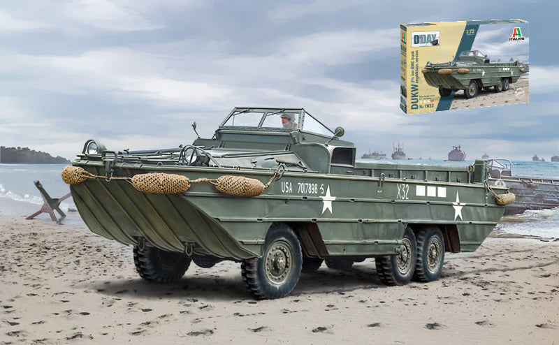 Dukw 2 1/ Ton Gmc Truck Amphibious Version D-day 80th Anniv.kit – Italeri 1:72