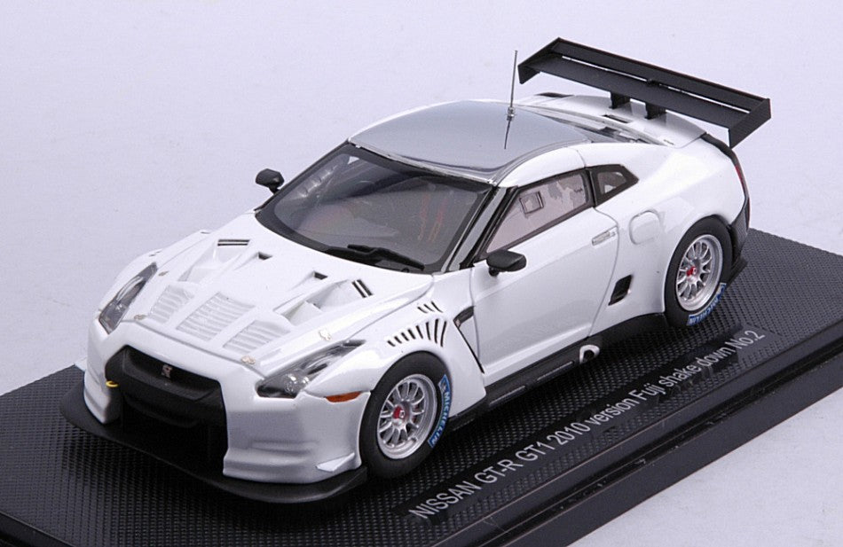 Nissan Gt-r GT1 Version Fuji Shake Down White – Ebbro 1:43