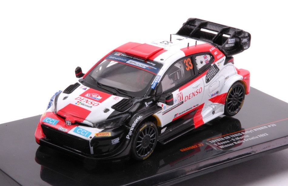Toyota Yaris WRC N.33 Rally Croatia 2023 Evans-martin – Ixo Model 1:43