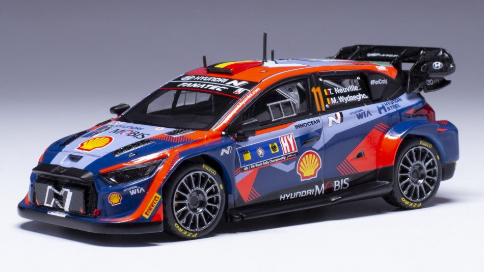 Hyundai I20 N WRC N.11 Centr.europ.rally 2023 Neuville-wydaeghe – Ixo Model 1:43