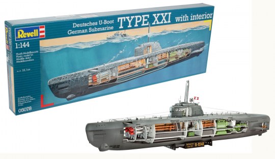 U-boat German Submarine Xxi Type 2540 Kit – Revell 1:144