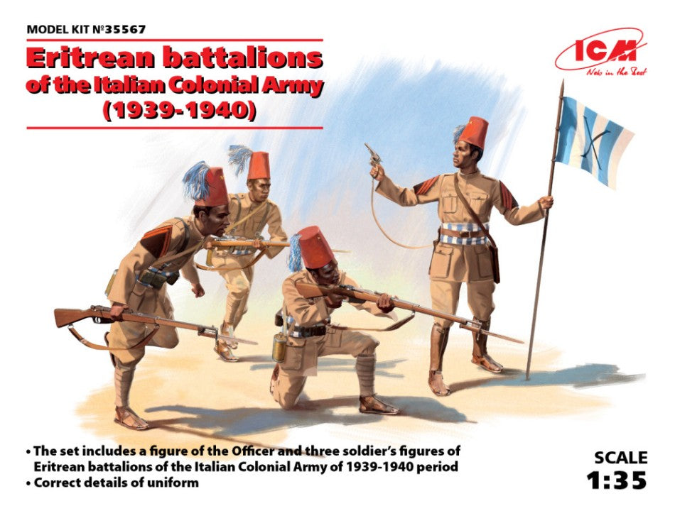 Eritrean Battalions Of The Italian Colonial Army 1939-1940 Kit – ICM 1:35