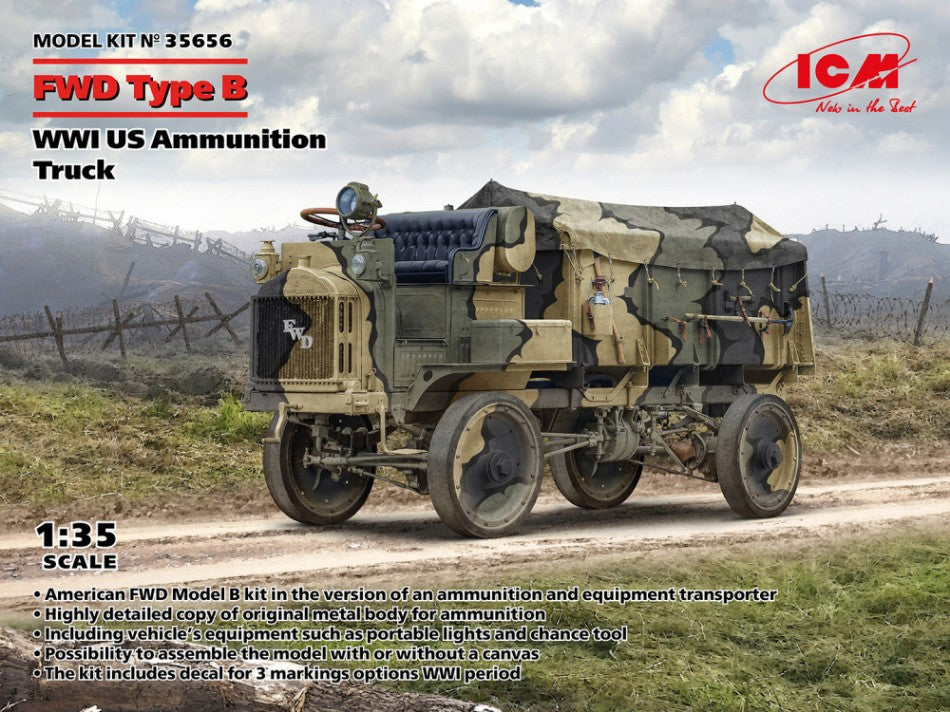 Fwd Type B Wwi US Ammunition Truck Kit – ICM 1:35