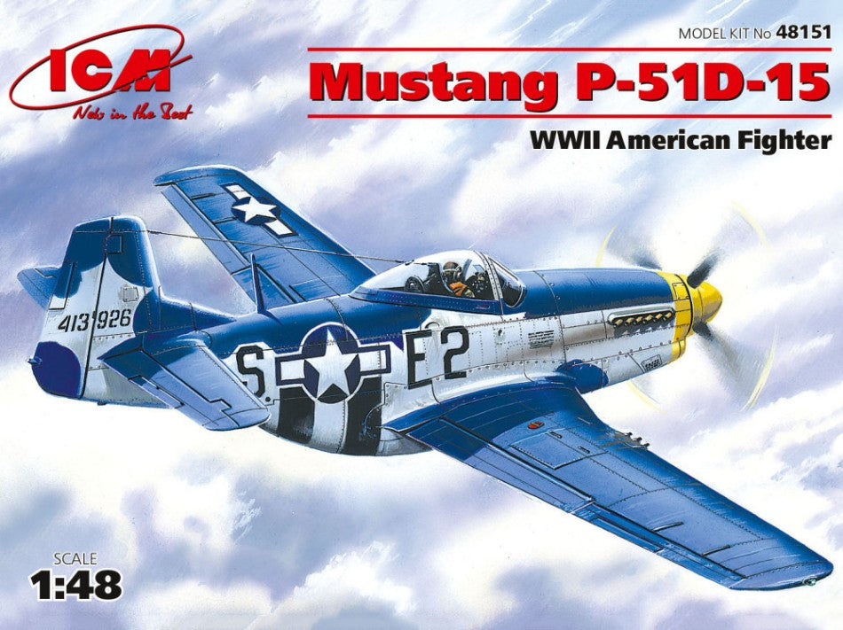 Mustang P-51D-15 WWII American Fighter Kit – ICM 1:48