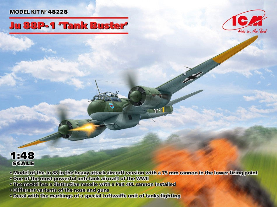 Ju 88P-1 Tank Buster Kit – ICM 1:48