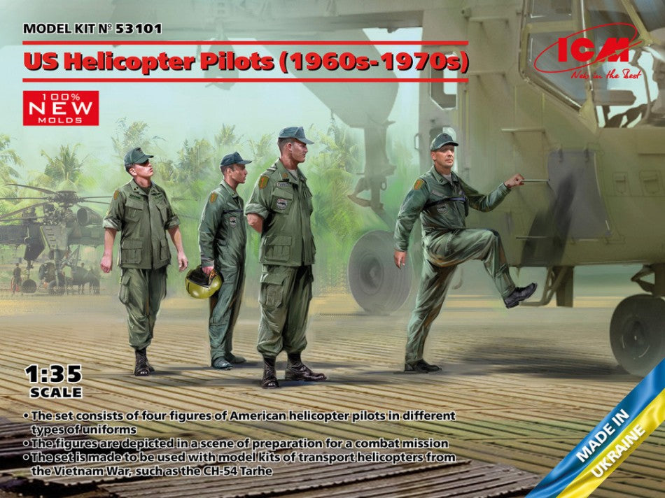 US Helicopter PILOTS(1960s-1970s) Kit – ICM 1:35