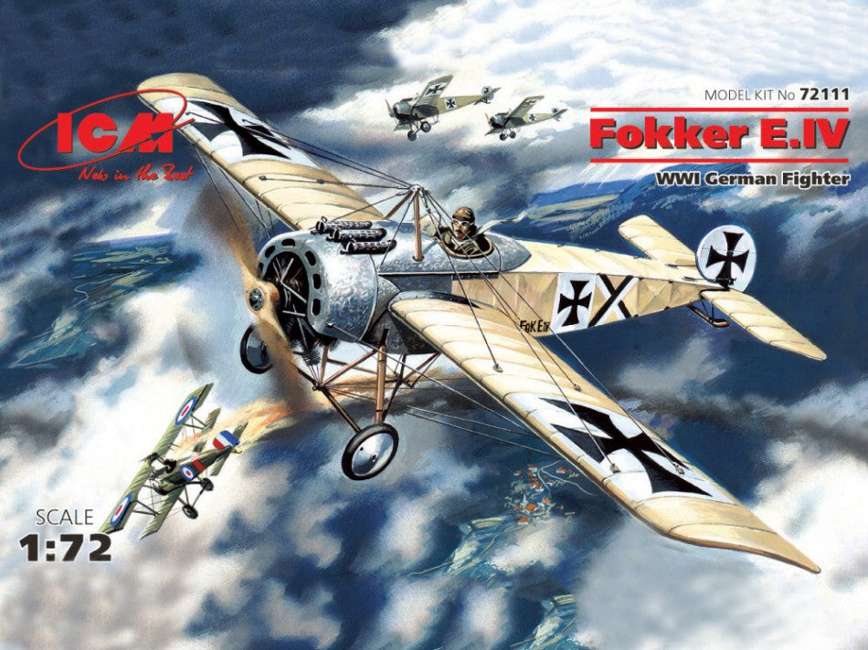 Fokker E.Iv Wwi German Fighter Kit 1:72 – ICM