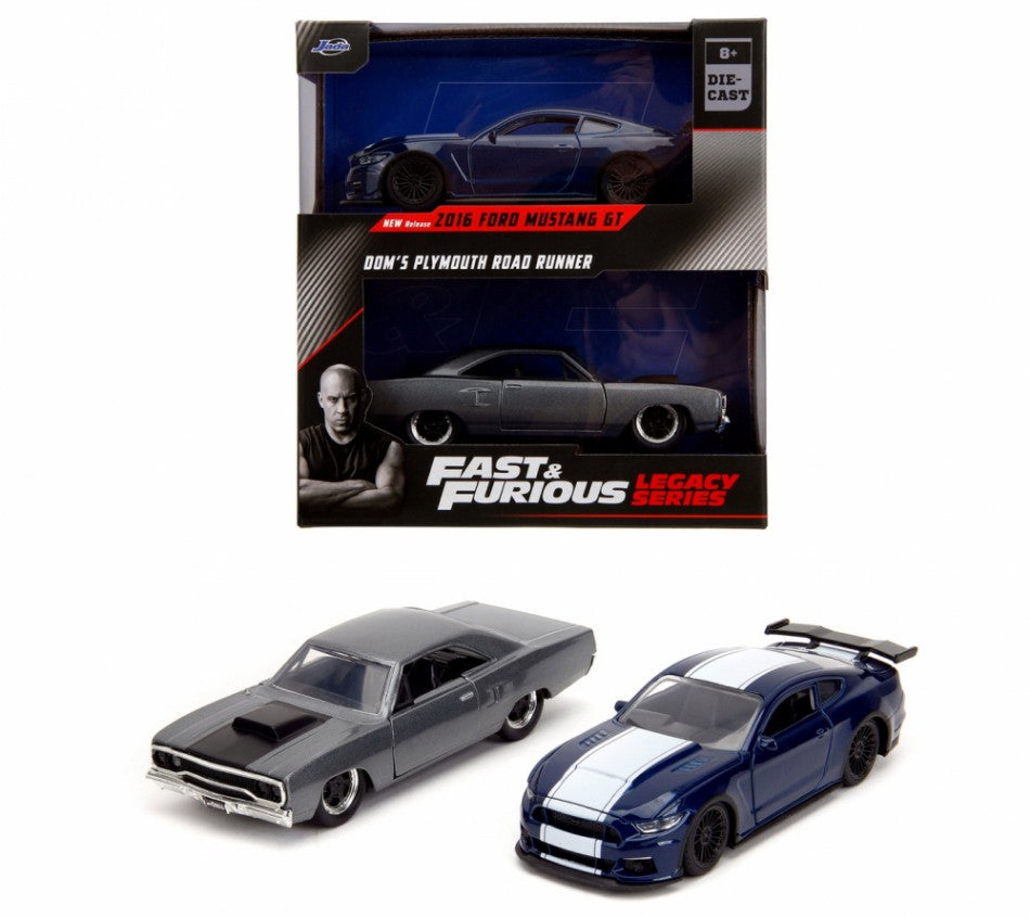 Ford Mustang GT & Plymouth Road Runner Fast & Furious – Jada Toys 1:32