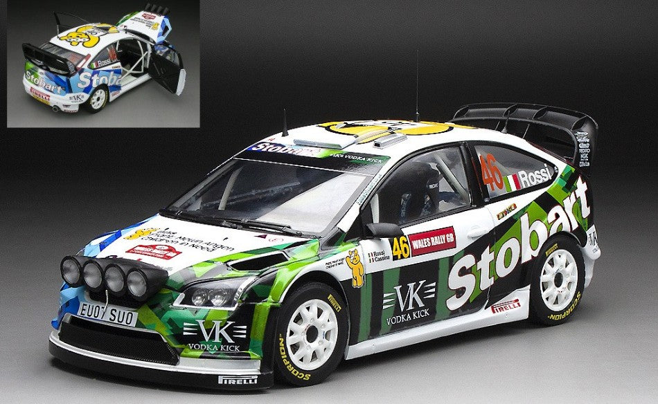 Ford Focus WRC07 N.46 Rally Gb 2008 V.ROSSI-C.CASSINA – SunStar 1:18