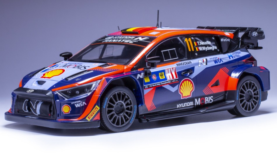 Hyundai I20 N Wrc N.11 Central Europ.Rally 2023 Neuville-Wydaeghe 1:18 – Ixo Model