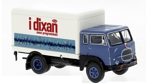 Fiat 642 Box-wagon "i Dixan" 1960 Blue/white – Brekina 1:87
