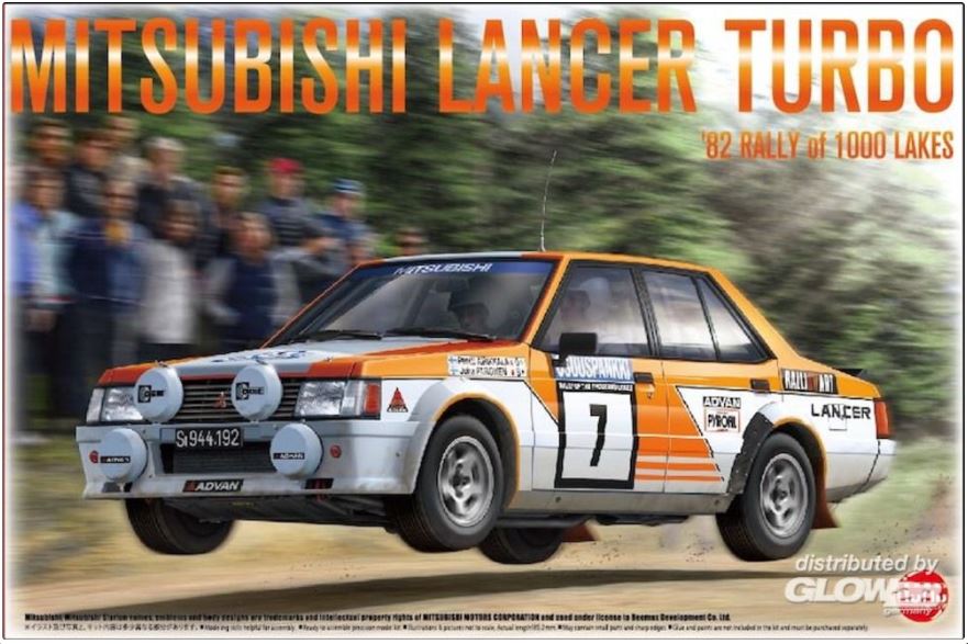 Mitsubishi Lancer Turbo Rally 1000 Lakes 1982 Kit – Beemax 1:24